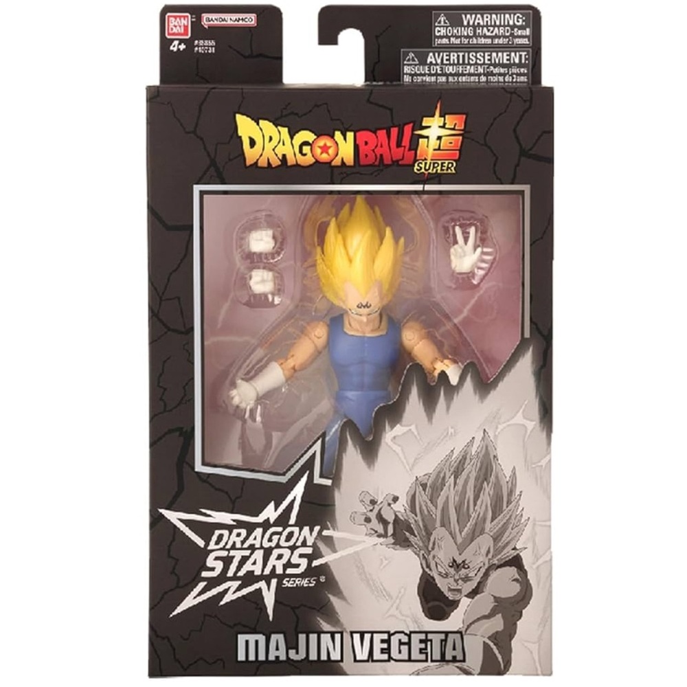 Dragon Ball Super Majin Vegeta Action Figure - Blue and Yellow